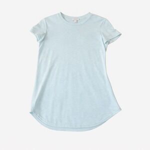 JAMES PERSE LOS ANGELES Light Blue Cotton Blend T Shirt Made in USA Size 2